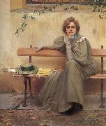 Vittorio Matteo Corcos Dreams Sweden oil painting artist